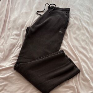 ALO Yoga Brown Knit Track Joggers